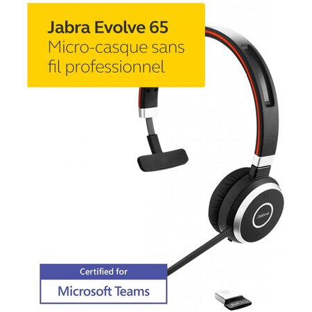 Jabra Evolve 65 SE - Micro-casque stéréo Bluetooth sans fil