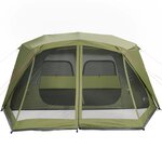 vidaXL Tente familiale 10 personnes vert libération rapide imperméable