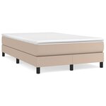 vidaXL Cadre de lit sans matelas cappuccino 120x200 cm similicuir