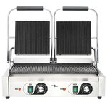 vidaXL Gril de panini à double rainure 3600 W 57x30 5x20 cm