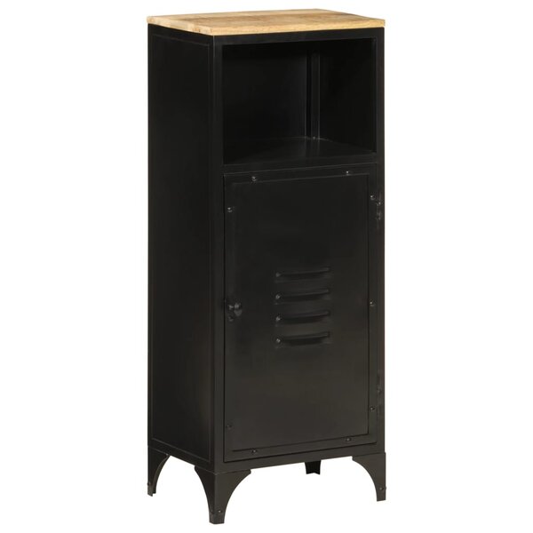 vidaXL Armoire de salle de bain 40x27x90 cm fer et bois de manguier