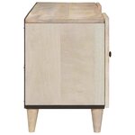 vidaXL Meuble TV Blanc 105 x 33 x 46 cm bois de manguier massif