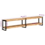 vidaXL Meuble TV 200x30x40 cm bois massif de manguier