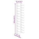 vidaXL Casier à bouteilles mural pour 24 bouteilles Noir Fer