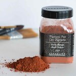 Pigment pour création de peinture - pot 90 g - ocre rouge