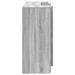 vidaXL Bureau de réception sonoma gris 200x50x103 5 cm bois ingénierie