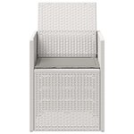 vidaXL Chaises de jardin salle à manger 2 Pièces Blanc et gris clair PP