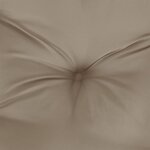 vidaXL Coussin de palette taupe 120x40x12 cm tissu