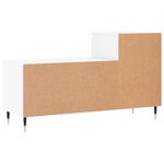 vidaXL Armoire à chaussure Blanc brillant 102x36x60 cm Bois ingénierie