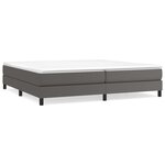 vidaXL Cadre de lit sans matelas gris 200x200 cm similicuir