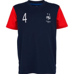 WEEPLAY T-shirt Football FFF Varane - Maillot Enfant 100% coton jersey