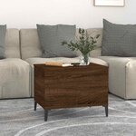 vidaXL Table basse Chêne marron 60x44 5x45 cm Bois d'ingénierie