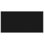 vidaXL Table basse Noir avec verre noir 100x50x35 cm