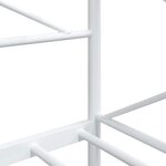 vidaXL Lit de jour sans matelas blanc 75x190 cm acier
