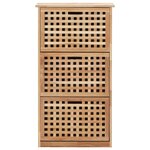 vidaXL Armoire à chaussures 55x20x104 cm Bois de noyer massif
