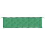 vidaXL Coussin de banc de jardin vert 200x50x7 cm tissu oxford