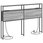 vidaXL Tête de lit de rangement Sonoma gris 160 cm Bois d'ingénierie