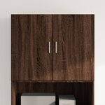 vidaXL Armoire murale chêne marron 80x42 5x64 cm bois d'ingénierie