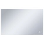 vidaXL Miroir mural à LED de salle de bain et capteur tactile 100x60cm