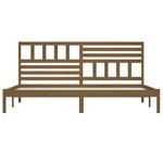 vidaXL Cadre de lit Marron miel Bois de pin massif 200x200 cm