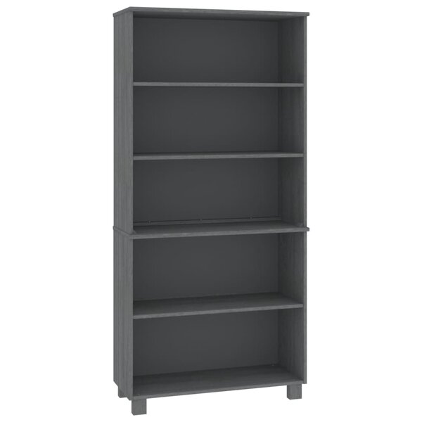 vidaXL Buffet HAMAR Bois massif de pin Gris foncé