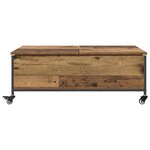 vidaXL Table basse Bois Ancien 91 x 55 x 32 cm Bois d'ingénierie