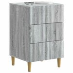 vidaXL Cabinet de chevet avec tiroir Sonoma gris 43 x 41 x 66 5 cm