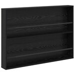 vidaXL Étagère à magazines 2 Pièces Chêne noir 100 x 12 x 70 cm