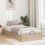 vidaXL Cadre de lit ottoman Chêne Sonoma 203 x 80 5 x 25 cm
