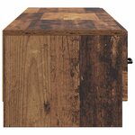vidaXL Meuble TV Bois ancien 147 x 34 5 x 27 cm Bois d'ingénierie