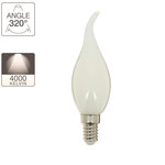 Ampoule à filament led flamme coup de vent  culot e14  4w cons. (40w eq.)  lumière blanche neutre