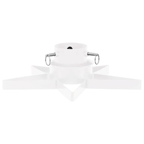 vidaXL Support de sapin de Noël Blanc 47x47x13 5 cm