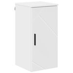 vidaXL Ensemble de mobilier de salle de bain 5 Pièces Blanc brillant
