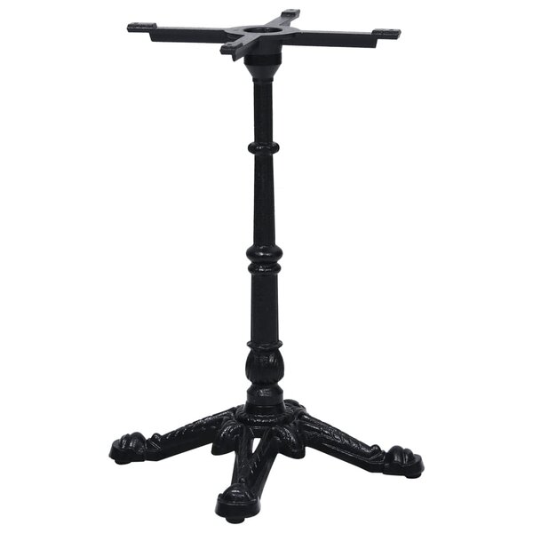vidaXL Pied de table de bistro noir 52x52x72 cm fonte