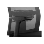 Fauteuil chaise siège de bureau dossier en filet appui-tête charge maximale150 kg noir 14_0000879