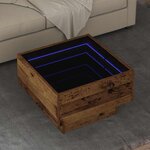 vidaXL Table basse Bois ancien 50 x 50 x 30 cm Bois d'ingénierie