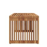 vidaXL Table d'appoint de jardin Marron 70 x 37.5 x 35.5 cm