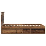 vidaXL Cadre de lit Bois ancien 120 x 200 cm Pin massif