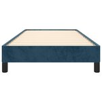 vidaXL Cadre de lit sans matelas bleu foncé 100x200 cm velours