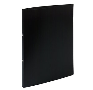 Classeur 2 anneaux 15 mm polypropylène Opaque A4 noir x 20 EXACOMPTA