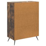 vidaXL Buffet Chêne fumé 66 x 34 5 x 90 cm Bois d'ingénierie