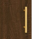 vidaXL Buffet chêne marron 69 5x34x90 cm bois d'ingénierie