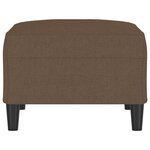 vidaXL Repose-pied Marron 70x55x41 cm Tissu