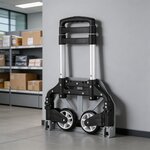 Chariot de transport pliant aluminium 75 kg