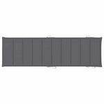 vidaXL Chaise longue à bascule avec coussin Bois de teck solide
