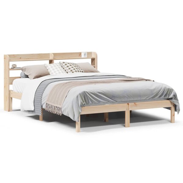 vidaXL Cadre de lit sans matelas 140x200 cm bois massif de pin