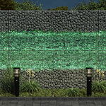 vidaXL Pierres de Jardin Vert clair 12 cm Verre
