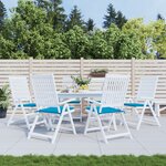 vidaXL Coussins de chaise jardin lot de 6 bleu 50x50x3 cm tissu oxford