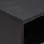 vidaXL Table de chevet avec tiroir 2 Pièces Marron 40 x 33 x 46 cm
