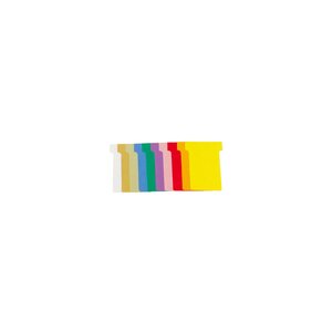 Carton De 10 Étuis De 100 Fiches En T N°2 - L60 X H85 X L48 X H15 Mm - Couleurs Assorties - Exacompta